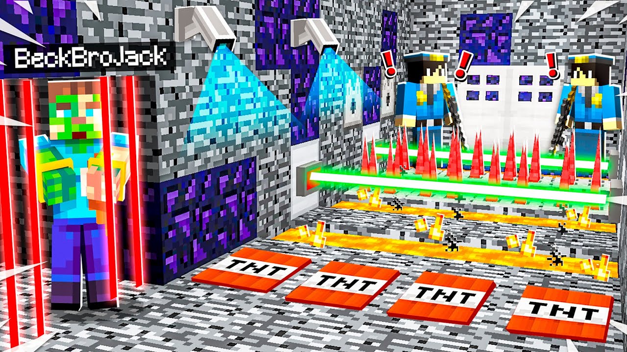 TRAPPED IN HIGH SECURITY MINECRAFT PRISON! - YouTube