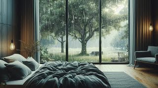 [NO THUNDERSTORM] Comfortable Rain Sound for peaceful Sleep 😴 Study, Relaxation