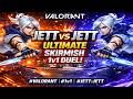 JETT vs JETT 🔥 Insane 1v1 Skirmish Duel | Valorant Highlights #Valorant #Jett #1v1 #Gaming #viral