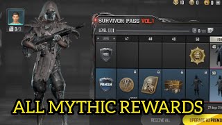 PUBG New State - Survival Pass Rewards 1 to 50 - RP Rewards