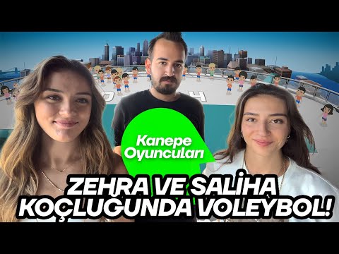 Zehra Güneş ve Saliha Şahin Koçluğunda Super Volley Blast oynadık! | Kanepe Oyuncuları
