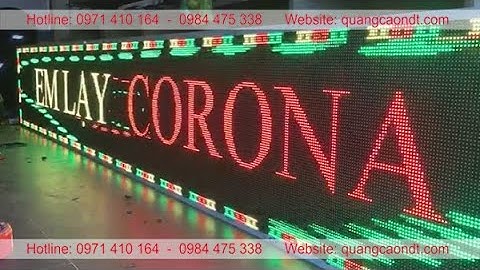 Video bảng Led ma trận điện tử 3 màu