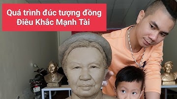 Quá trình làm tượng đúc đồng- Điêu Khắc Mạnh Tài 0387322279