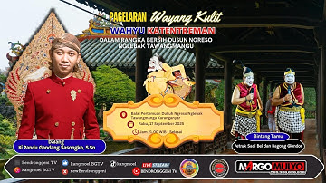 LIVE WAYANG KULIT LAKON WAHYU KATENTREMAN DALANG KI PANDU GANDANG SASONGKO, S.SN