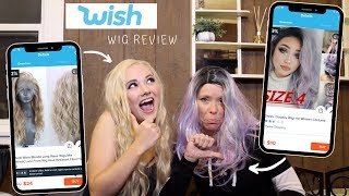 Trying on WIGS from WISH.COM!!