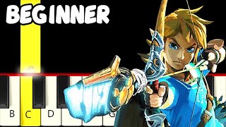 the legend of zelda main theme fast and slow easy piano tutorial beginner both hands