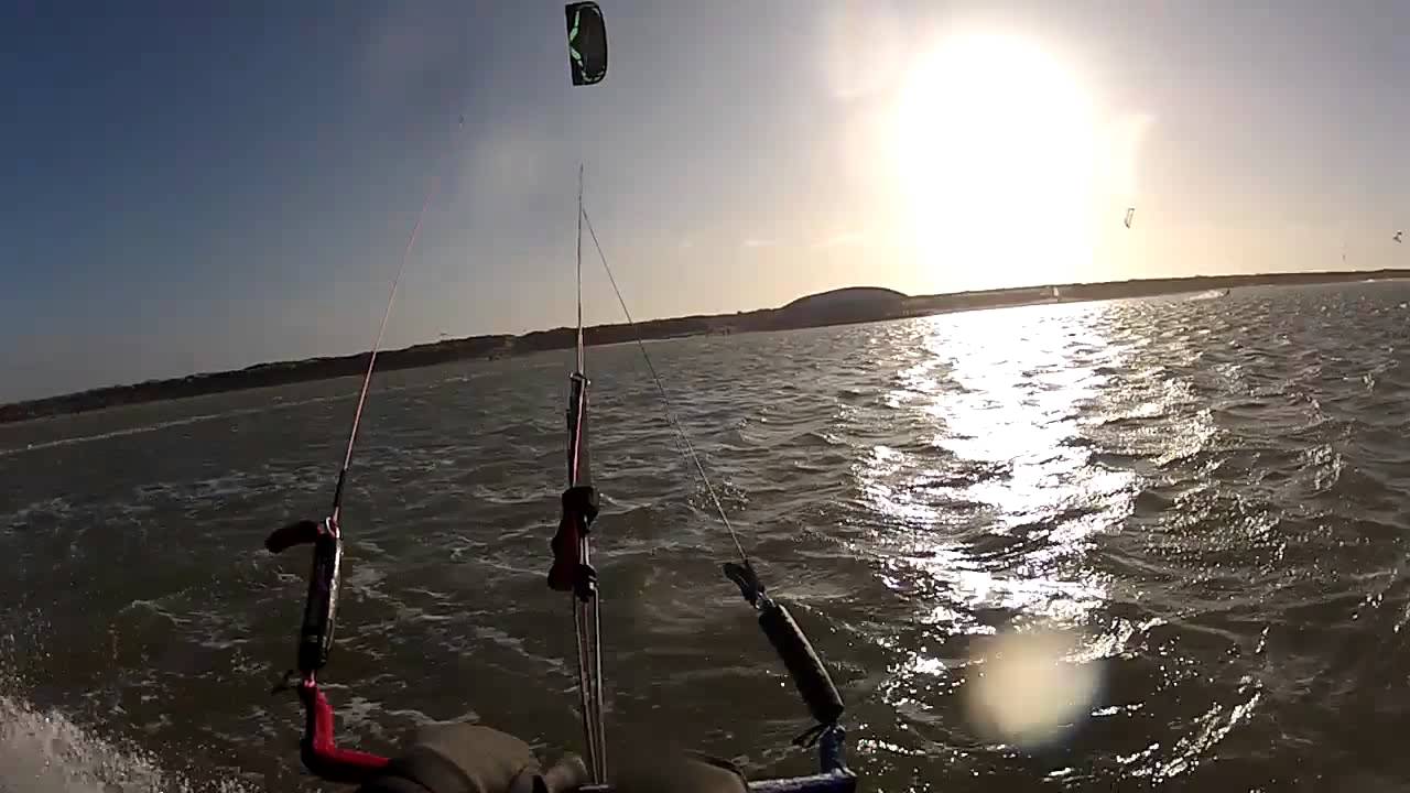 Kitesurfen Brouwersdam 07-01-2012