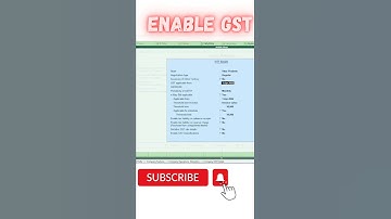 Enable GST in Tally ERP- 9 ||Activation of GST in Tally ERP 9 #shorts #tallyerp9