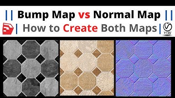 Difference Between Bump Map and Normal Map || How to Create Both Map