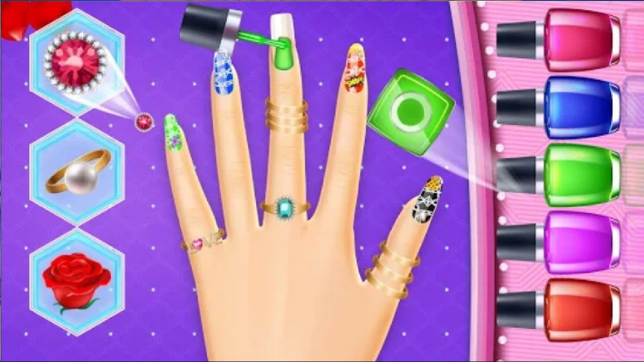 play game nail art salon