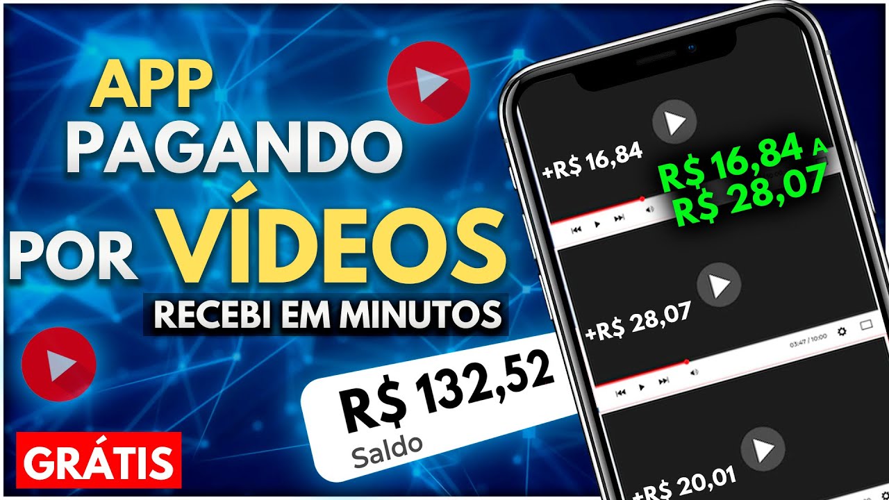 Ganhe de R$ 16,84 a R$ 28,07 Assistindo Vídeos e Já Pode Sacar (GRÁTIS) Ganhar Dinheiro na Internet