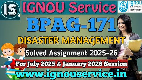IGNOU BPAG-171 Solved Assignment English Medium 2025-26 For July 2025 and January 2026 Sessions
