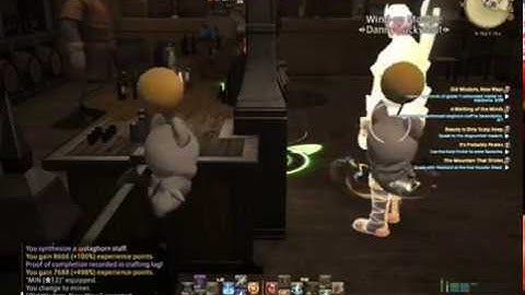 FFXIV - Two Moogle Minion Dance