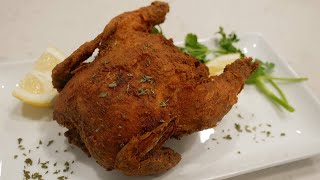Deep Fried Cornish Hen  How to Make it Crispy AND Juicy using My Secret Ingredient