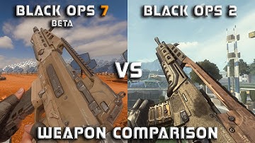 Call Of Duty BLACK OPS 7 [BETA] VS BLACK OPS 2 : WEAPON COMPARISON 4K