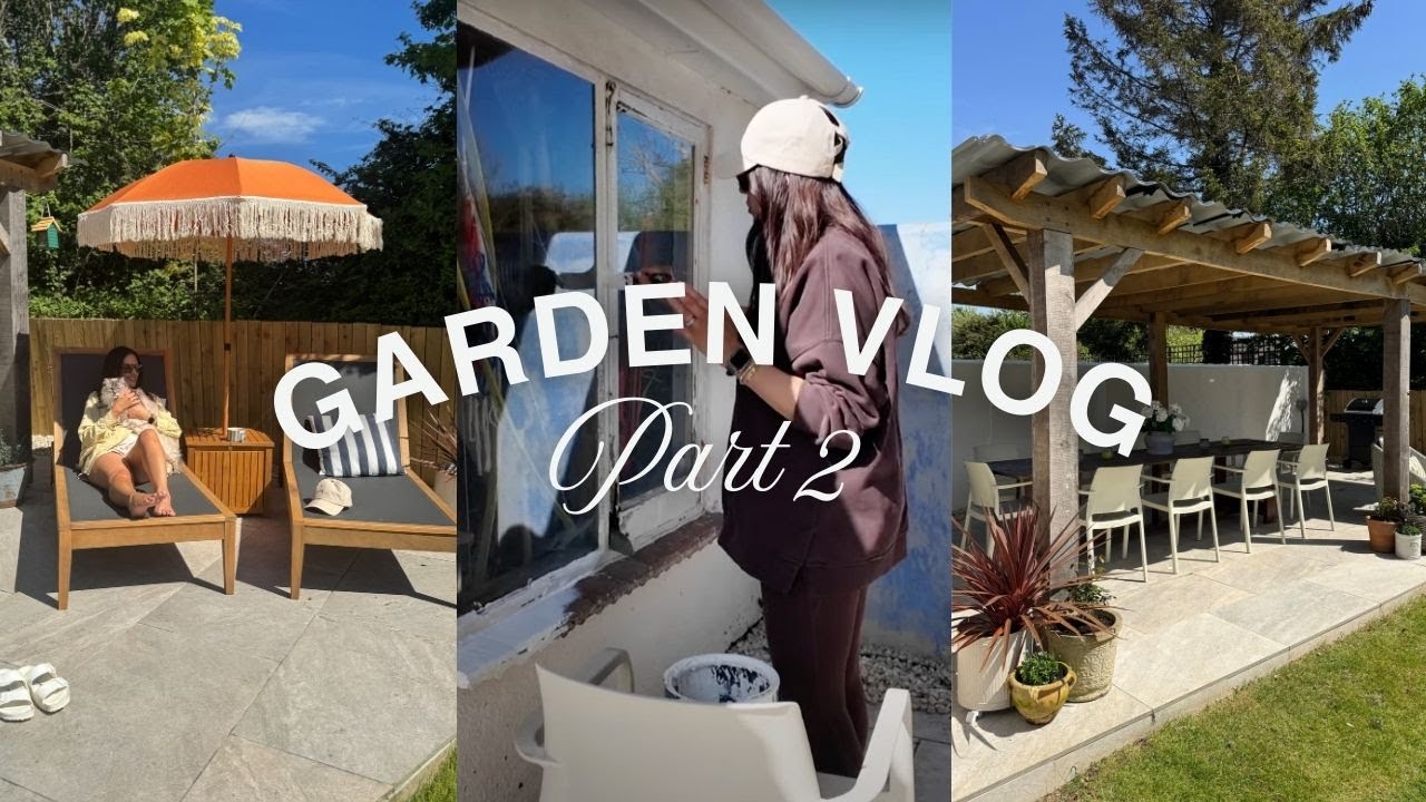 UK Garden Transformation Continues! Summer Prep Series Part. 2 | NEW Garden Furniture & Plants