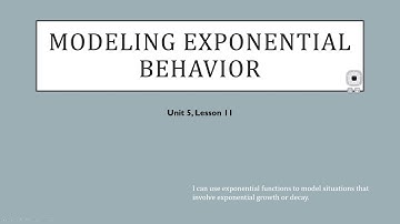 Alg Modeling Exponential Behavior