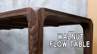 [woodworking] Flow Dining Table / walnut / monocoat oil / 78.7'L x 31.4'W x 29.5'H