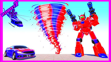Air Robot Tornado Transforming - Robot Games Android gameplay