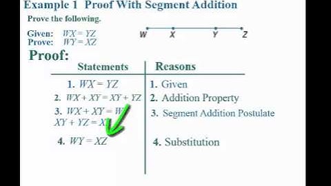 Proving Segment Relationships