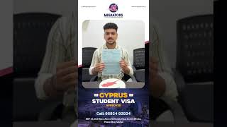 🇨🇾 Cyprus Study Visa Approved! | Congratulations Sukhpreet Singh | Migrators Mohali
