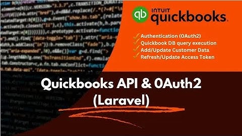 QuickBooks API PHP SDK & OAuth2  using Laravel  for beginners UrduHindi