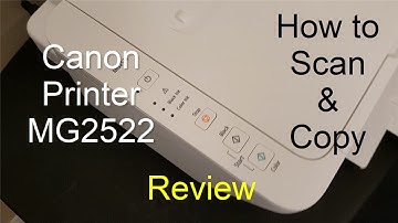 Canon PIXMA MG2522 Printer Review, How to Scan & Copy (without wireless setup)!