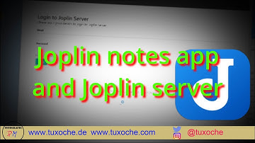 Joplin the note taking app for all operating systems, connecting to nextcloud and Joplin server