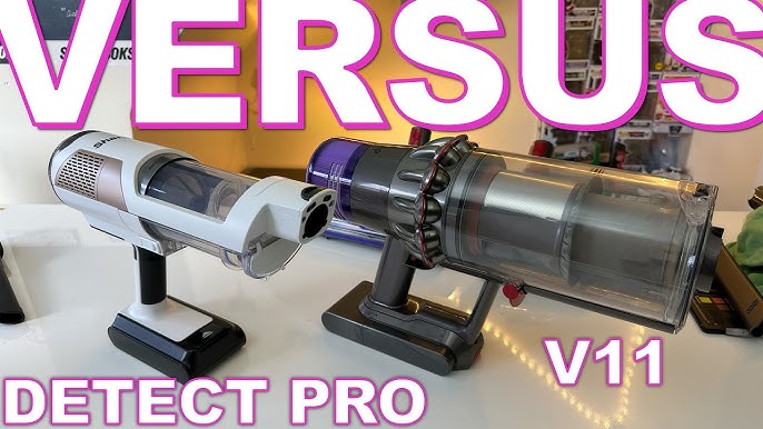 Shark Detect Pro vs Dyson V11 design features