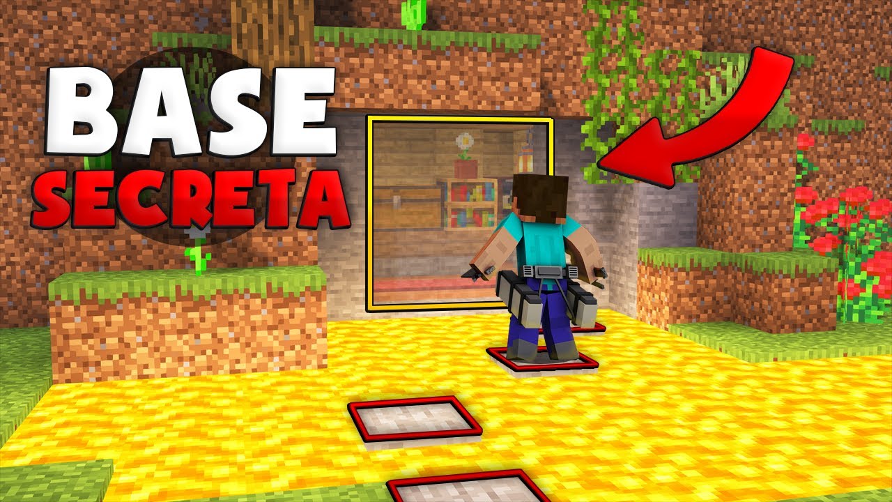 MINECRAFT: COMO HACER UNA CASA/BASE SECRETA 100% INDETECTABLE! SOLO LOS  PROS LA PUEDEN ENCONTRAR! - YouTube