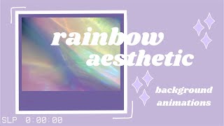 rainbow aesthetic background animations