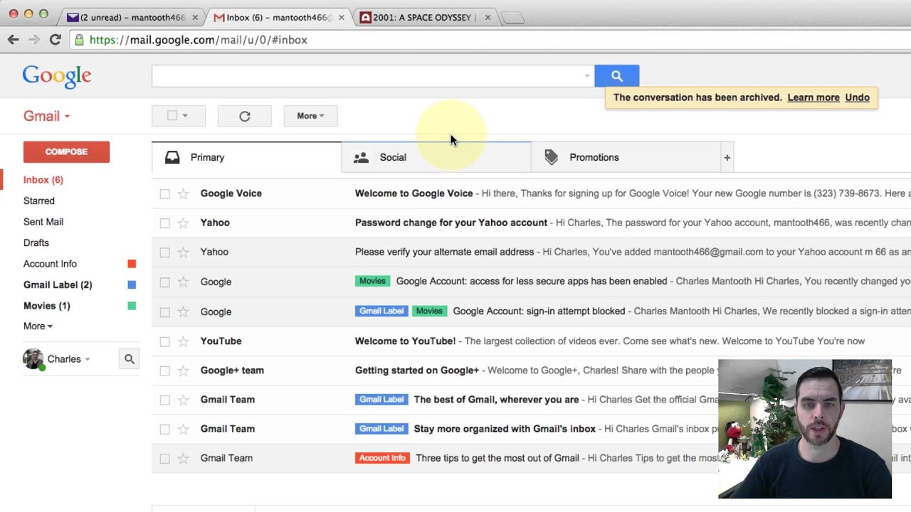 where the archive in gmail