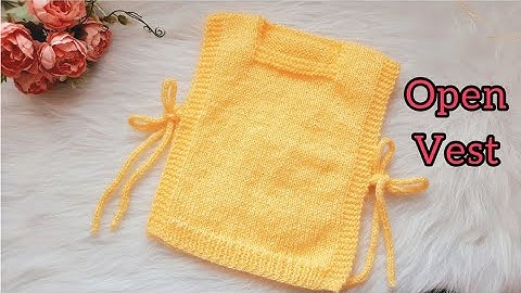 How to knit a easy vest | Open Vest | Knitting Vest for beginners & Tutorial
