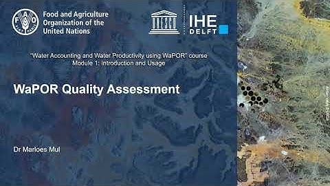 [WAPOROCW] M1-1.2  WaPOR Data Quality assessment v1
