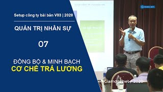 Quản trị nhân sự | Đồng bộ & Minh bạch cơ chế chi trả lương và thu nhập cho người lao động