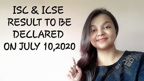 ISC & ICSE RESULT NOTICE
