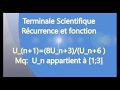 Terminale S- Récurrence et encadrement  - Ex33 Un 1=(8Un  3)/(Un  6)