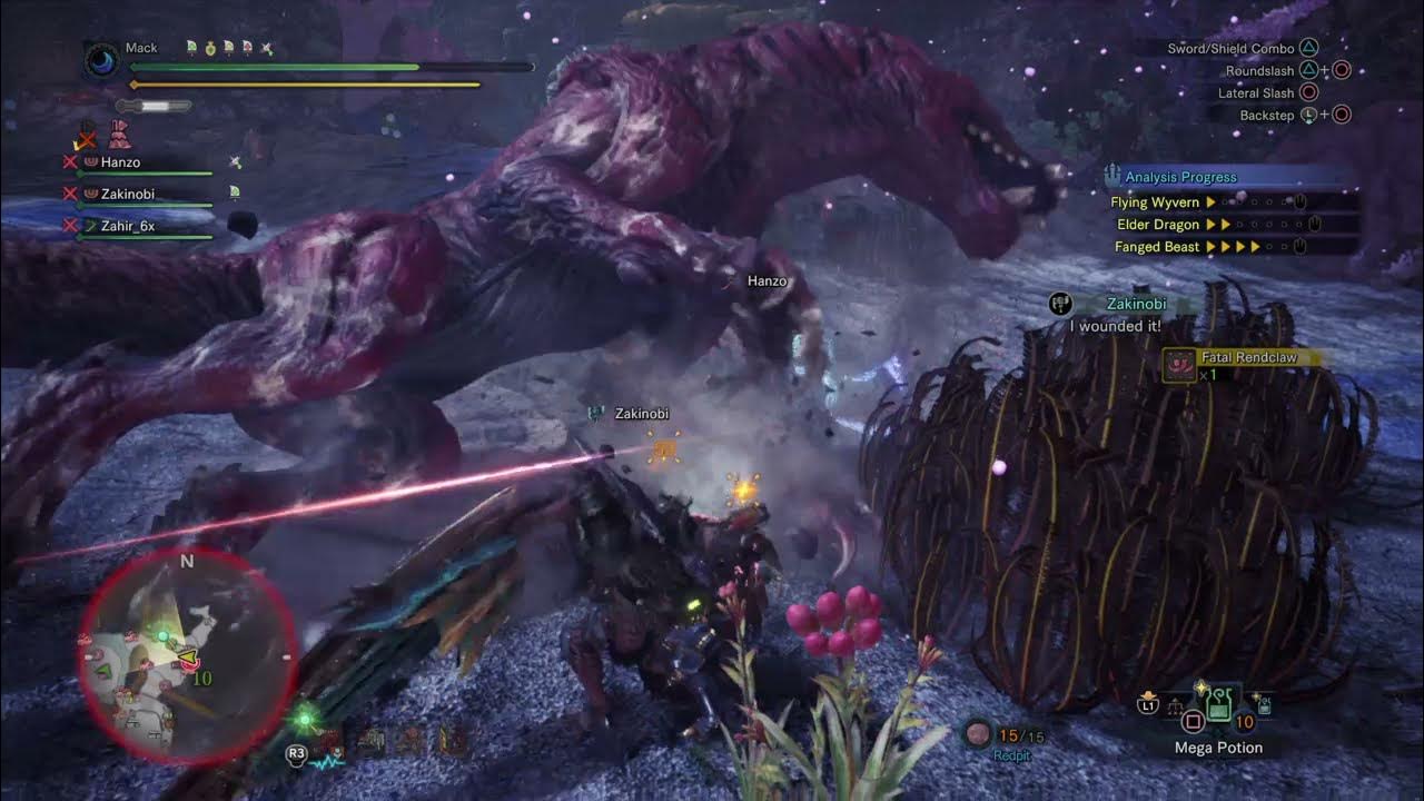 monster hunter iceborne (^_^) fulgur, odogaron, guiding reef dragonbone