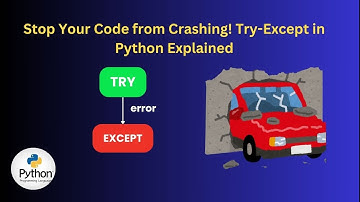 ❌Stop Your Code from Crashing🚘! Try-Except in Python Explained