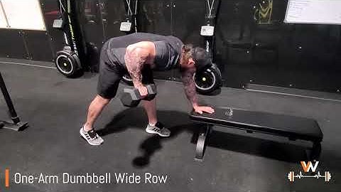 One Arm Dumbbell Wide Row