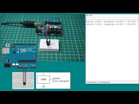 Arduino Dersleri: LM35 Sıcaklık Sensörü Kullanımı ve Sıcaklık Ölçümü