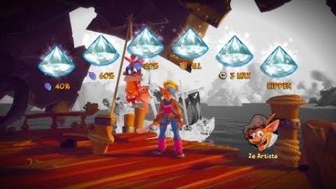 Hook,line and sinker N.Verted Hidden gem, all gems Crash Bandicoot™ 4