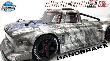 Arrma 1/7th Infraction V2 / HANDBRAKE Feature! - Unbox and First Look! Street Bash