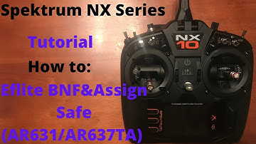 Spektrum NX Setup: How to setup a Eflite BNF & Safe Switch Assign with AR631/AR637TA (NX6/NX8/NX10)