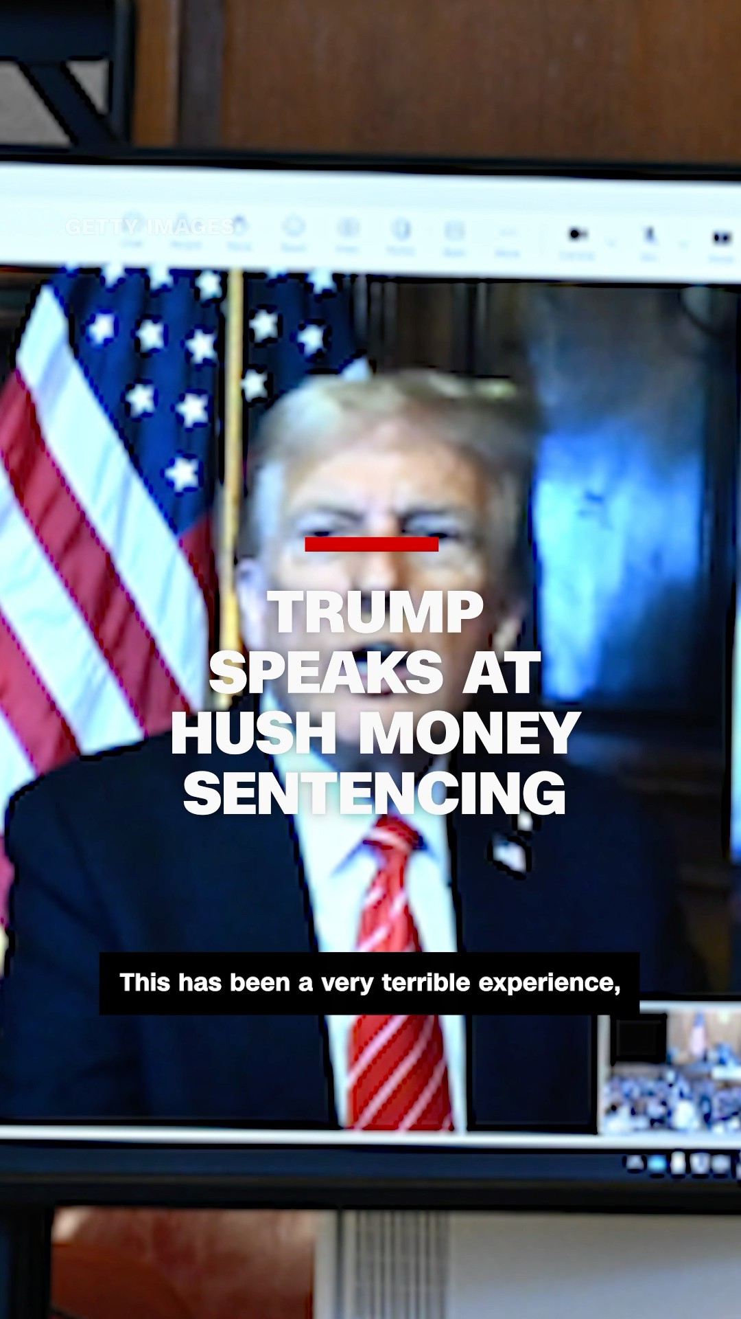 Trump speaks at hush money sentencing