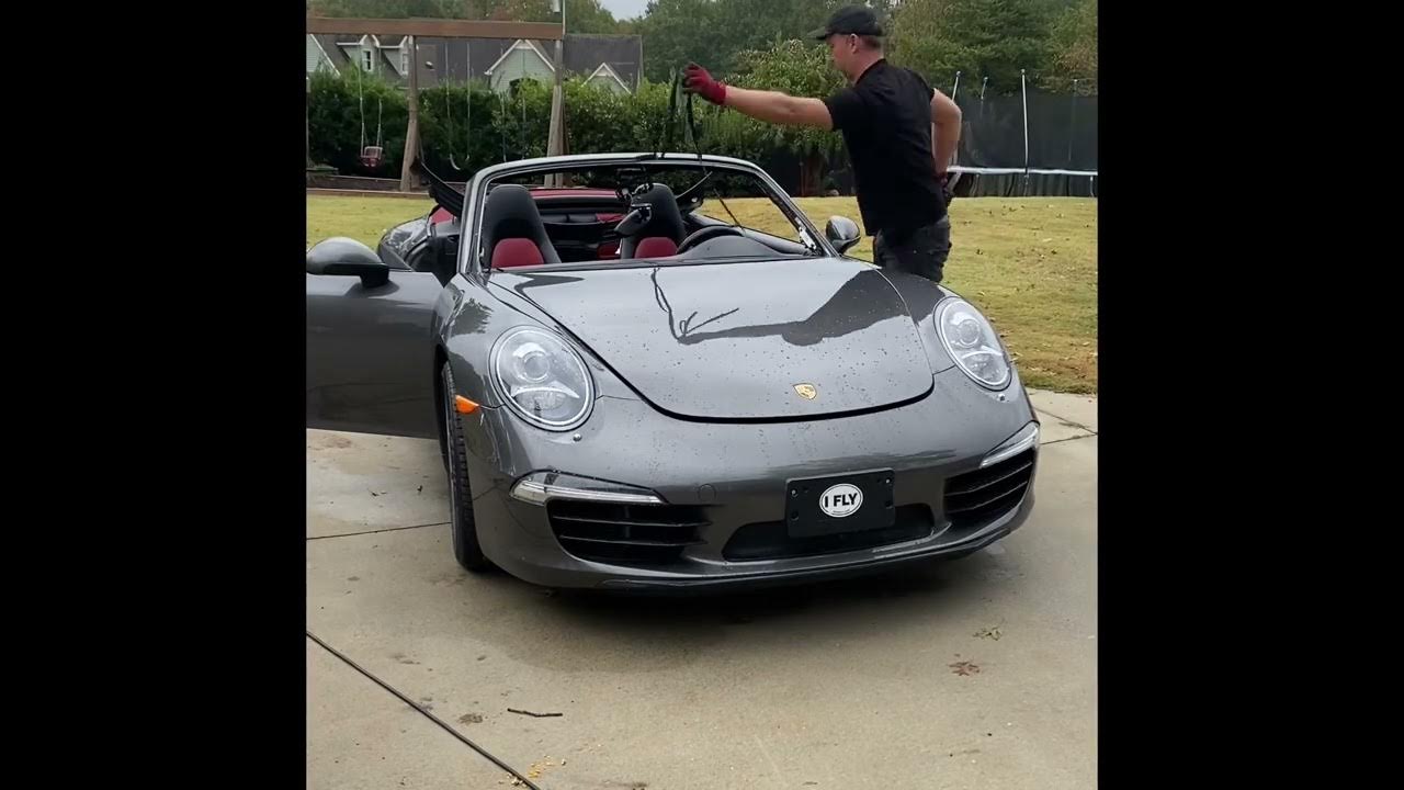 Porsche 911 windshield replacement - YouTube
