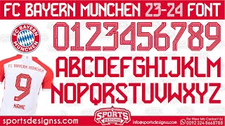 Bayern Munich Font 2023-24 Free Download | Football/Soccer  Font Free Download by Sports Designs screenshot 5