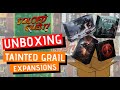 Unboxing Tainted Grail Expansions - Age of Legends,  The Last Knight, Red Death & Echoes of the Past