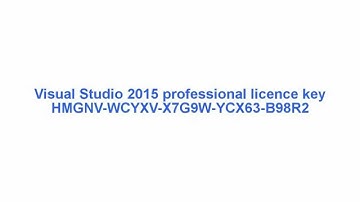 For Student Register Key for Microsoft Visual Studio ultimate,Professional 2010, 2013 and 2015