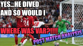 England 2-1 Denmark Euro 2020 Post Match Analysis | STERLING = PLAYER OF THE TOURNAMENT screenshot 5